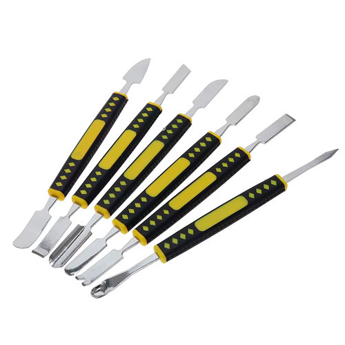 Набор 2х-сторонних лопаток 6шт для вскрытия корпусов разборки электроники, металл Винница - изображение 3