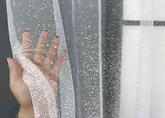 Тюль VR-Textil 1781т Жаккард Белый 500х140 см (42-1063) Киев