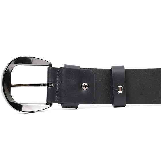 Люксовый ремень под джинсы из натуральной кожи GRANDE PELLE 11691 Черный Киев