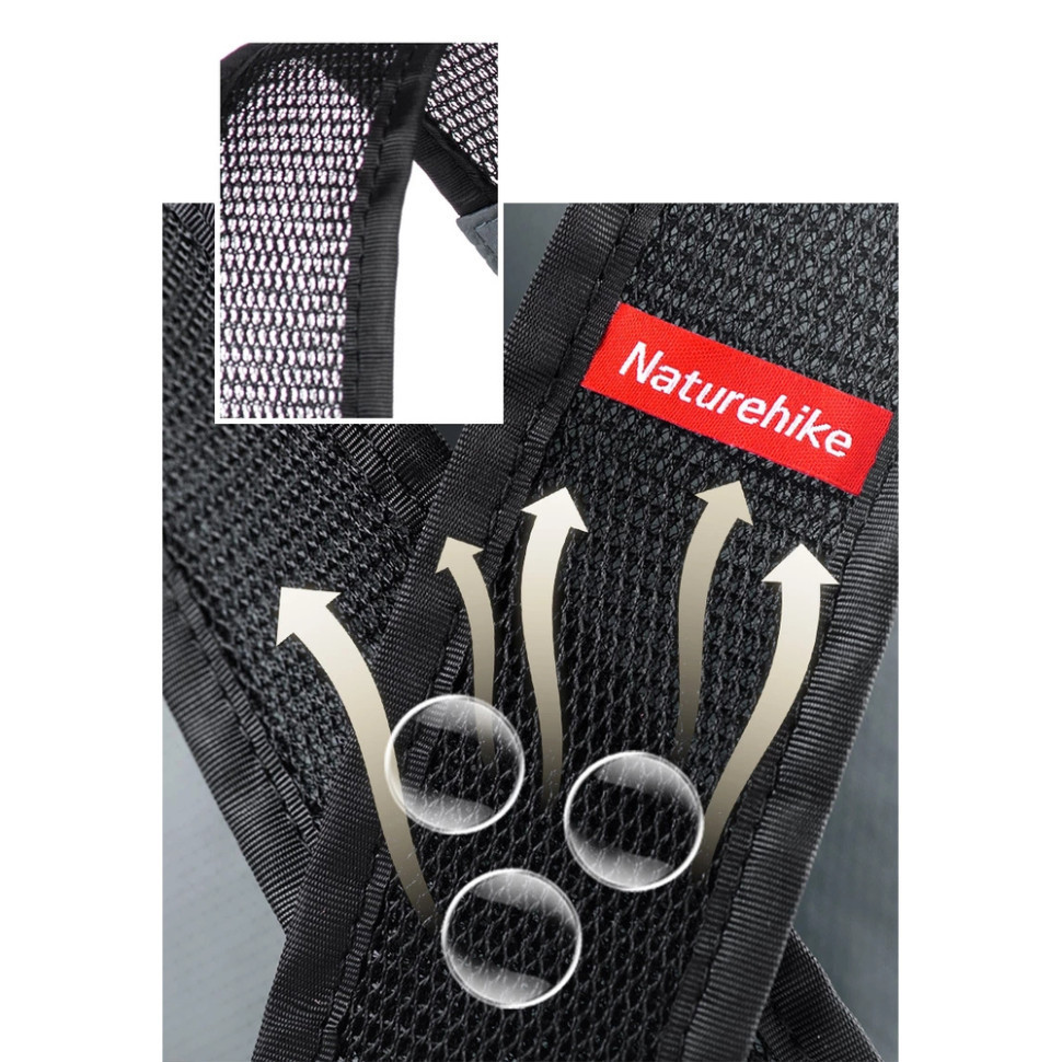 Рюкзак компактний надлегкий Naturehike Ultralight Naturehike NH17A012-B, 18 л, зелений Рівне - фото 9