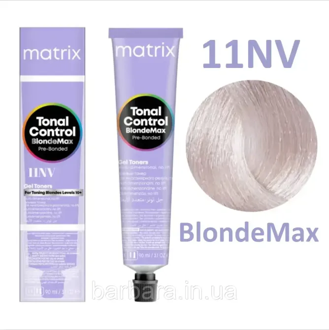 Краска для волос Matrix Tonal Control Blonde Max Pre-Bonded Gel Toner 11NV (ультра світлий блонд нейтральний фіолет) Київ - фото 1