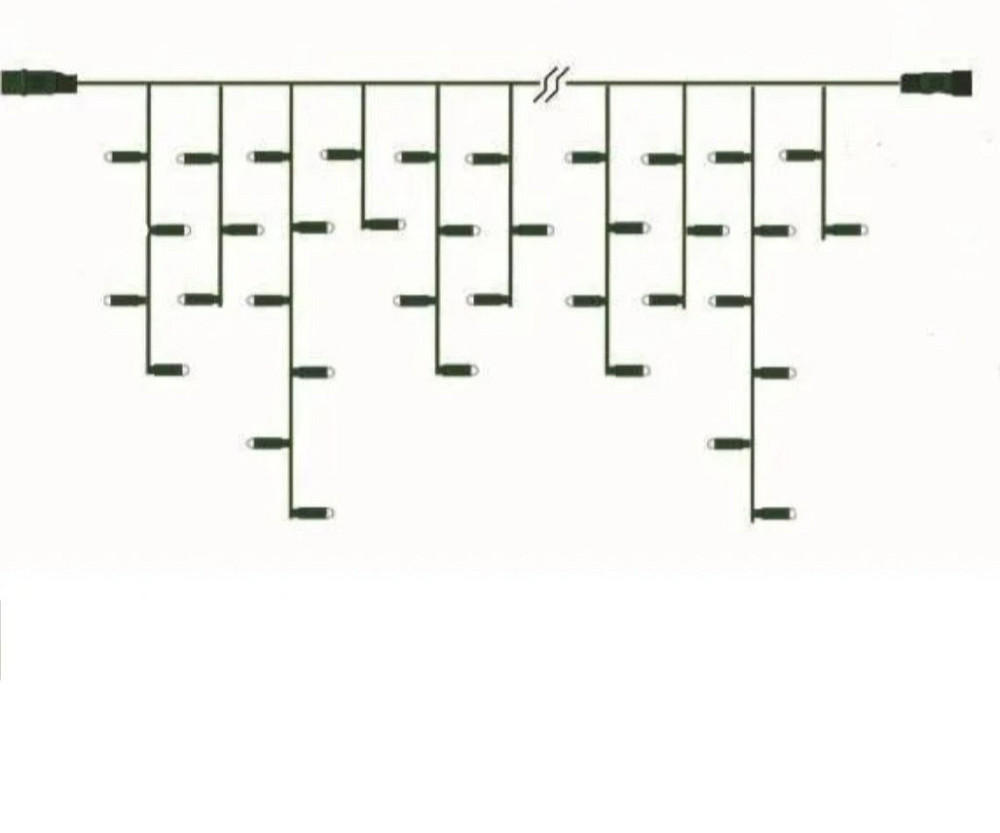 Гирлянда штора бахрома капля росы 3*0,6м Киев - изображение 2