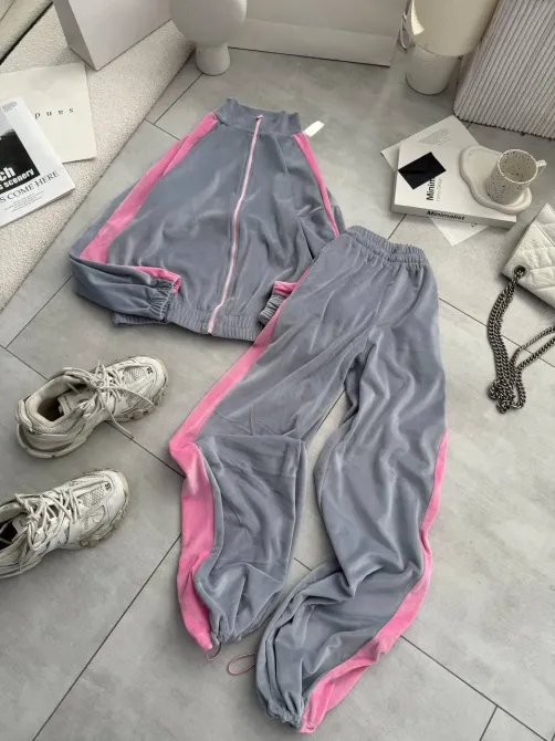 Женский велюровый костюм 2-ка - регулируемые брюки (джоггеры/палаццо) Одесса - изображение 12