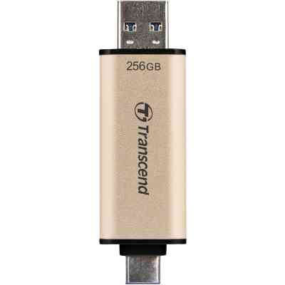 USB флеш накопичувач Transcend 256GB JetFlash 930 Gold-Black USB 3.2/Type-C (TS256GJF930C) Вінниця