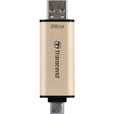 USB флеш накопичувач Transcend 256GB JetFlash 930 Gold-Black USB 3.2/Type-C (TS256GJF930C) Вінниця - фото 5