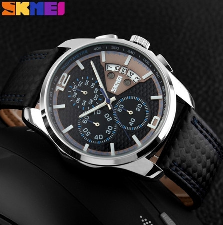 Мужские часы Skmei 9106 Spider blue Киев - изображение 5