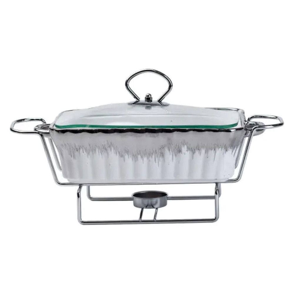 Yiwu Марміт прямокутний на 1 л порцелянаовий з підігрівом 31×16×11 см Коломыя - изображение 1