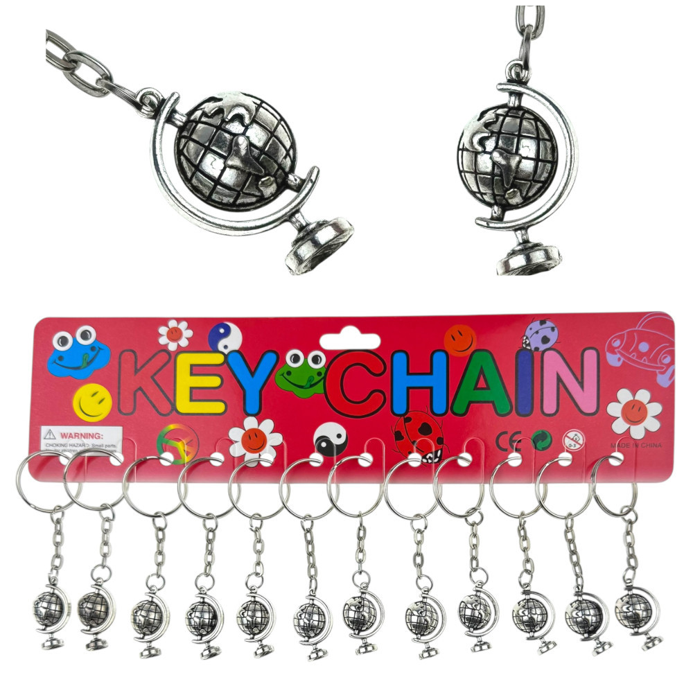 Брелок для ключів Глобус 12 шт Київ - фото 1