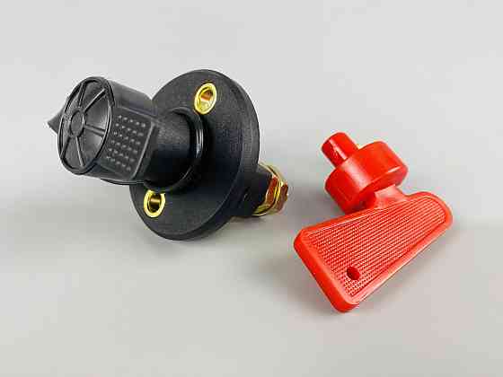 Вимикач маси універсальний, механічний 12/24 В (червона мідь) 80A. М10 — мідний болт Мукачево