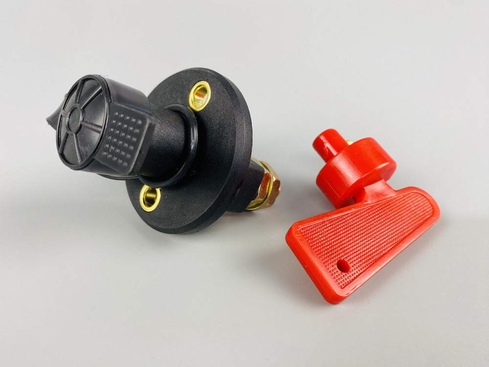 Вимикач маси універсальний, механічний 12/24 В (червона мідь) 80A. М10 — мідний болт Мукачево - фото 3