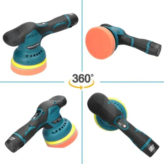 Полировальная машинка Waxing Polisher аккумуляторная с насадками 2 АКБ Коломия