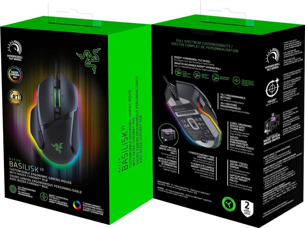 Миша Razer Basilisk V3 Black (RZ01-04000100-R3M1) Чорний Харків - фото 2