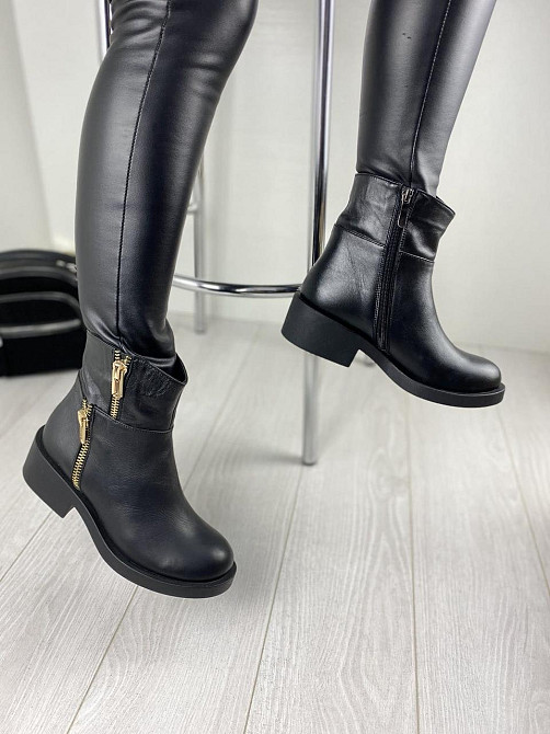 Injers Жіночі черевики INJERS чорні натуральна шкіра висота 13см розмір 37 (2909) Коломия - фото 2