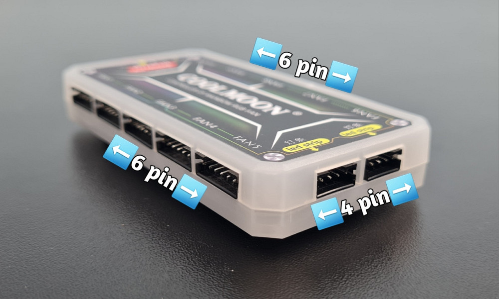 RGB / ARGB Контроллер вентиляторів для ПК COOLMOON Клевань - фото 3