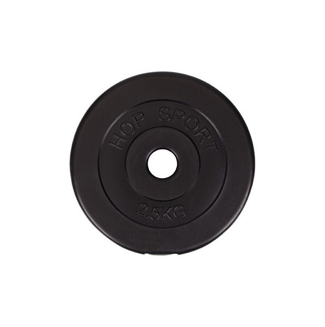 Млинець для штанги або гантелей 2,5 кг бітумний диск на штангу гриф, посадковий діаметр 30 мм Київ - фото 5