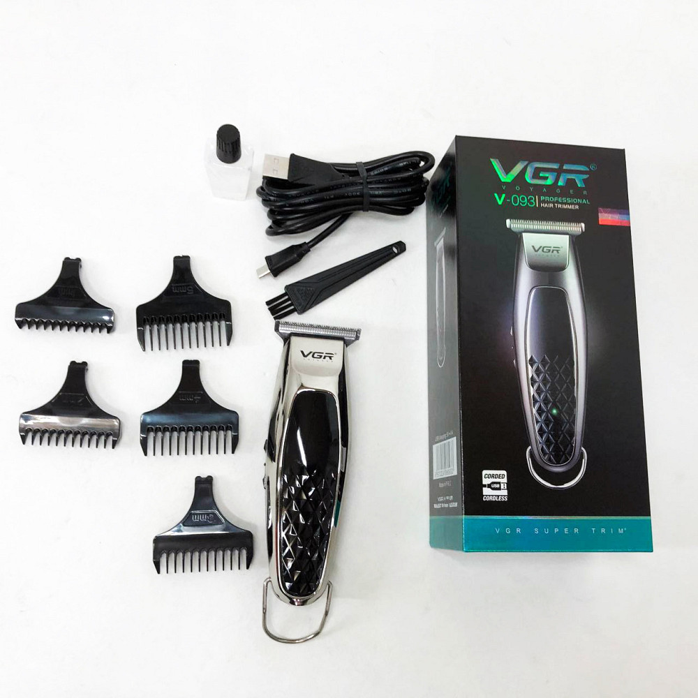 Машинка для стрижки волосся професійна VGR V-093, Акумуляторний універсальний тример для стрижки LG-84 Львів - фото 16