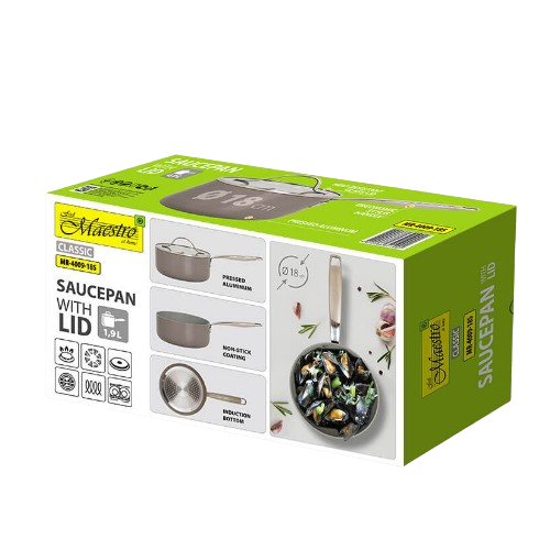 Ковш 1,9л з кришкою а/п Ceramic MR-4009-18S Maestro Житомир - изображение 5