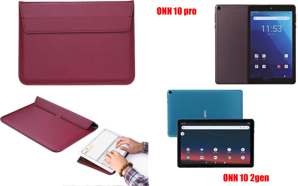 Чохол-конверт VitoCase для ONN 10 pro, ONN 10 2gen, з функцією підставки для планшета Бордовий Київ - фото 1