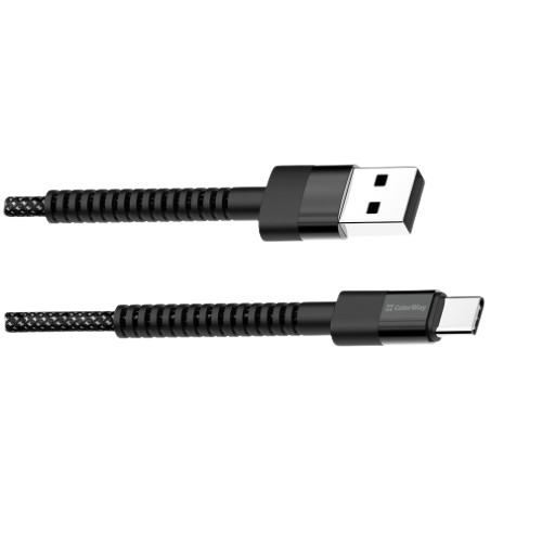 Кабель USB Type-C ColorWay CW-CBUC063-BK 2,4A 1м чорний Житомир