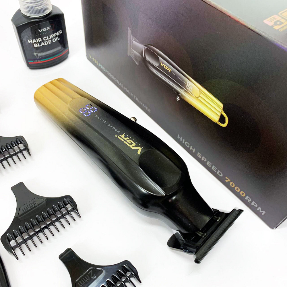 Бритва тример для чоловіків VGR V-935, Практична машинка для стрижки волосся, професійна GD-74 Київ - фото 4