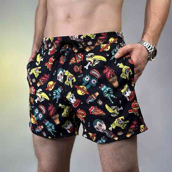 Принтовані чоловічі шорти для плавання Pobedov Pool day Chortyky Київ