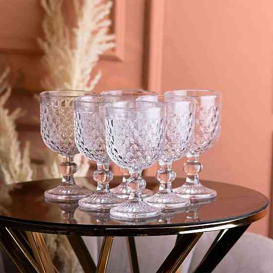 TS Kitchen Келихи для червоного вина 6 штук на низькій ніжці Коломия