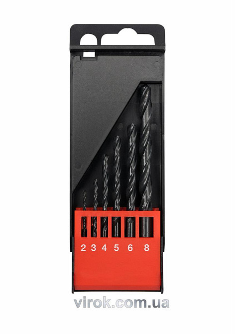 Свердла по металу YATO : HSS, Ø= 2-8 мм. Набір 6 Шт. [15/60] Одесса - изображение 1