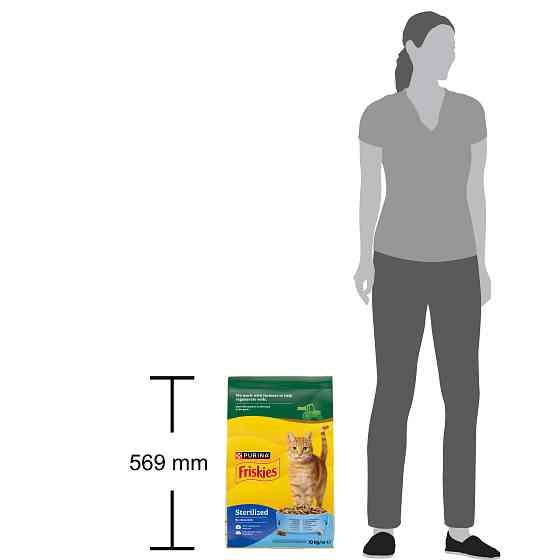 Сухой корм FRISKIES Sterilized для взрослых стерилизованных кошек, с лососем, тунцом и овощами, 10 кг Киев