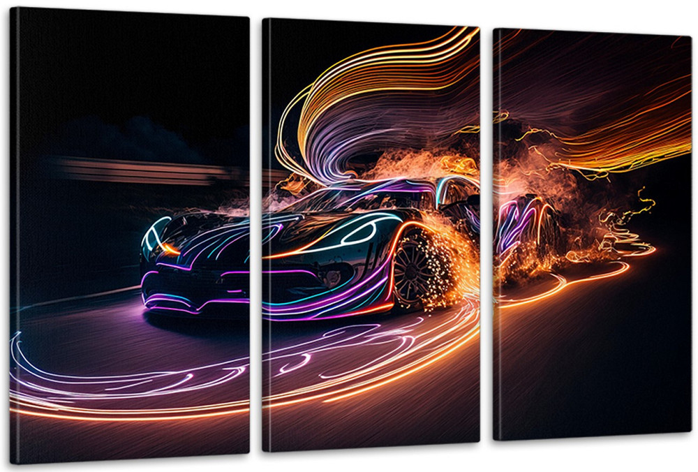 Модульная картина в гостиную / спальню  Машина    ART-106_3A 100х150 см Киев - изображение 1