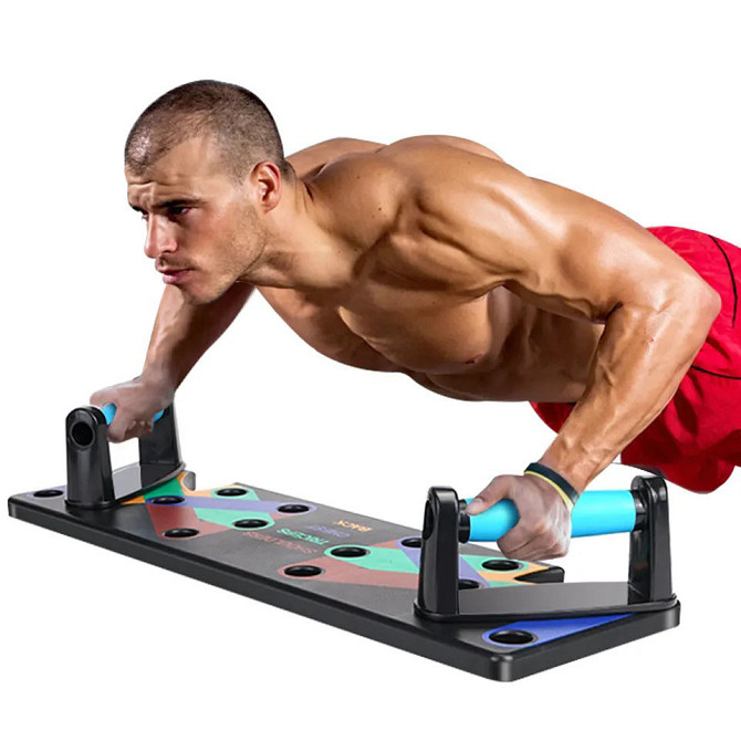 Тренажер дошка вправи Foldable Push Up, Платформа для грудних м'язів, Дошка YJ-937 для віджимання Київ - фото 7