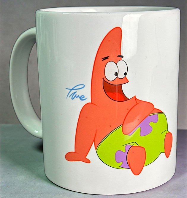 Керамічна чашка з губкой бобом та патріком Городище - фото 2