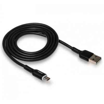 Дата кабель USB 2.0 AM to Micro 5P 1.0m 3A black XO (NB112-M-BK) Винница