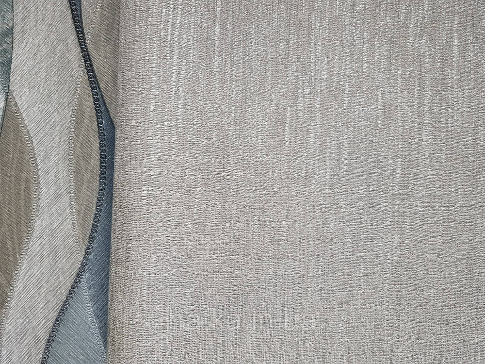 Шпалери вінілові на флізеліні гарячого тиснення DU&KA 1.06х10 вензель основа під штукатурку сірі коричневі Київ - фото 1