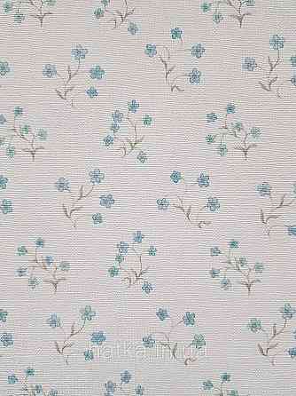 Шпалери вінілові на флізеліні A.S.Creation Maison charme 0.53x10 прованс квіти маленькі блакитні на біло рожевому Київ