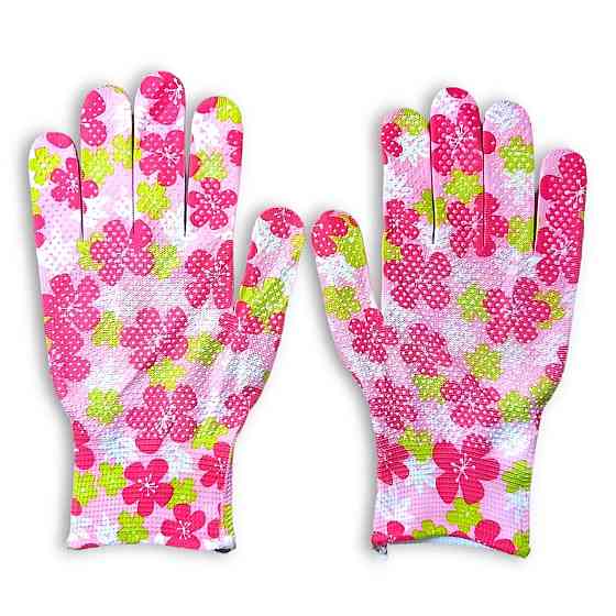 Рукавички робочі трикотажні з PU-покриттям (неповна обливка) р.8 (M) — для дачі, саду та городу Харків