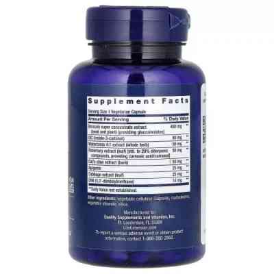 Трави Life Extension Екстракт хрестоцвітих потрійної дії, Triple Action Crucife (LEX-14686) Вінниця