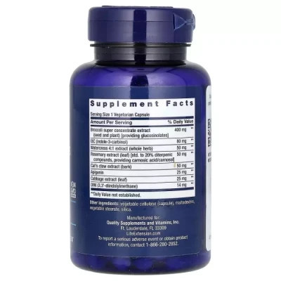 Травы Life Extension Экстракт крестоцветных тройного действия, Triple Action Crucife (LEX-14686) Винница - изображение 2