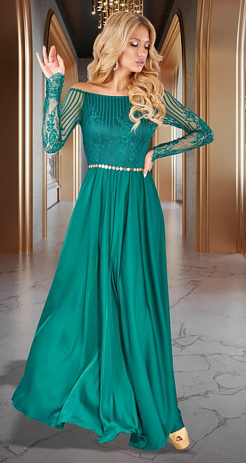 Вечернее шелковое платье (42) Киев - изображение 3