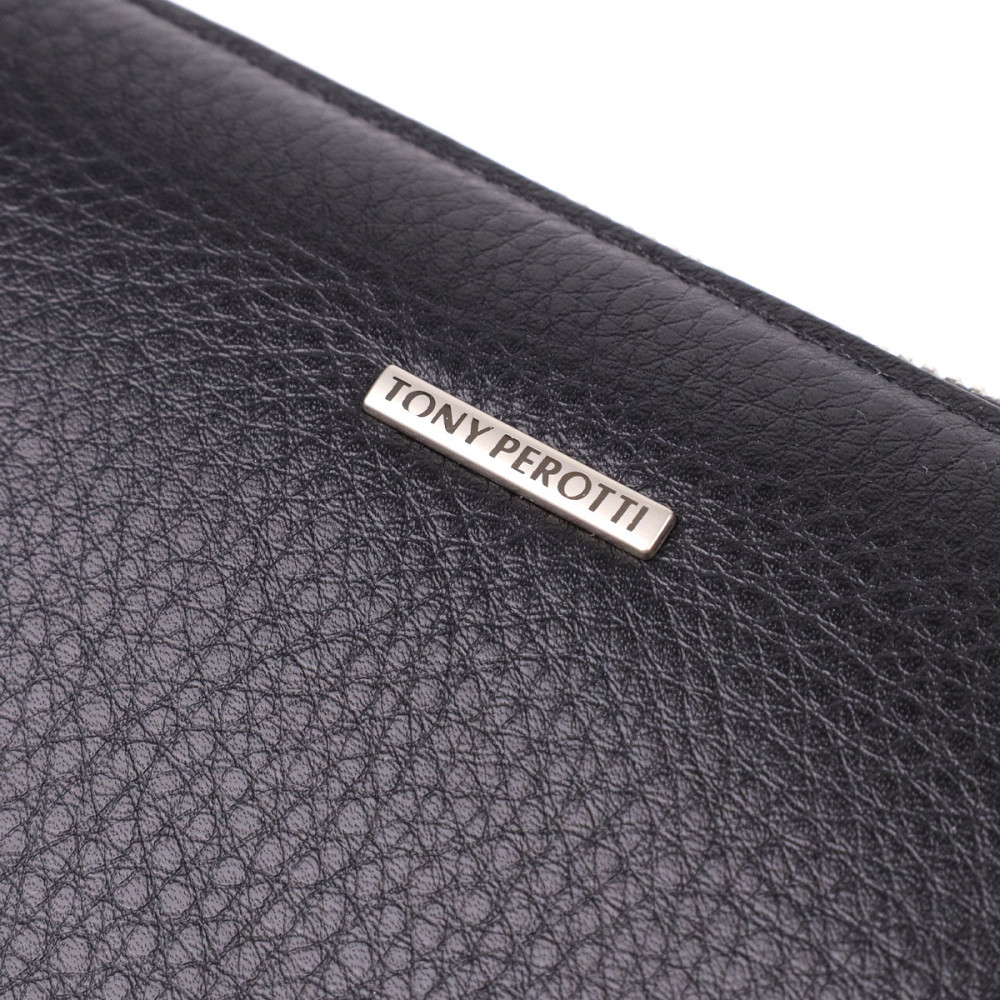 Оригинальный женский кошелек из натуральной кожи Tony Perotti 20903_1 (2651 nero) Черный Киев - изображение 5