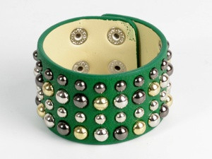 Браслет кнопки зелений "Fancy" Київ - фото 1