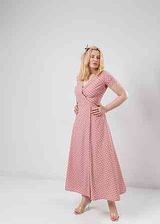 Літнє плаття в підлогу "Кайлі" оптом | Батал Фрезовий, 50 Київ