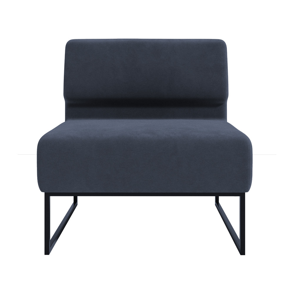 Диван Лаунж Комплектація Одинарний Зі Спинкою Каркас Чорний Оббивка Сімпл 54 Дніпро - фото 2