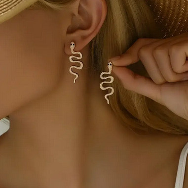Сережки жіночі тренд Змії Київ - фото 1
