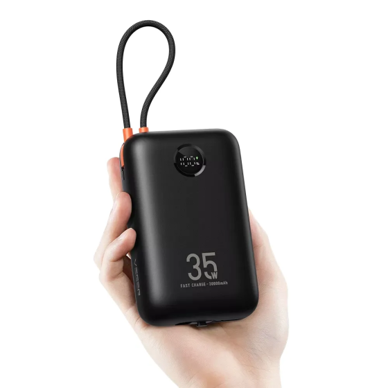 Зовнішній акумулятор VEGER Built-In 2 cables Ultra Mini 30000mAh Киев