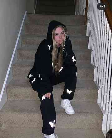 Премиум спортивный костюм со светоотражающими бабочками L Черновцы