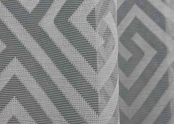 Тюль жакард, колекція "Ромб Меандр" колір сірий 1558т Київ