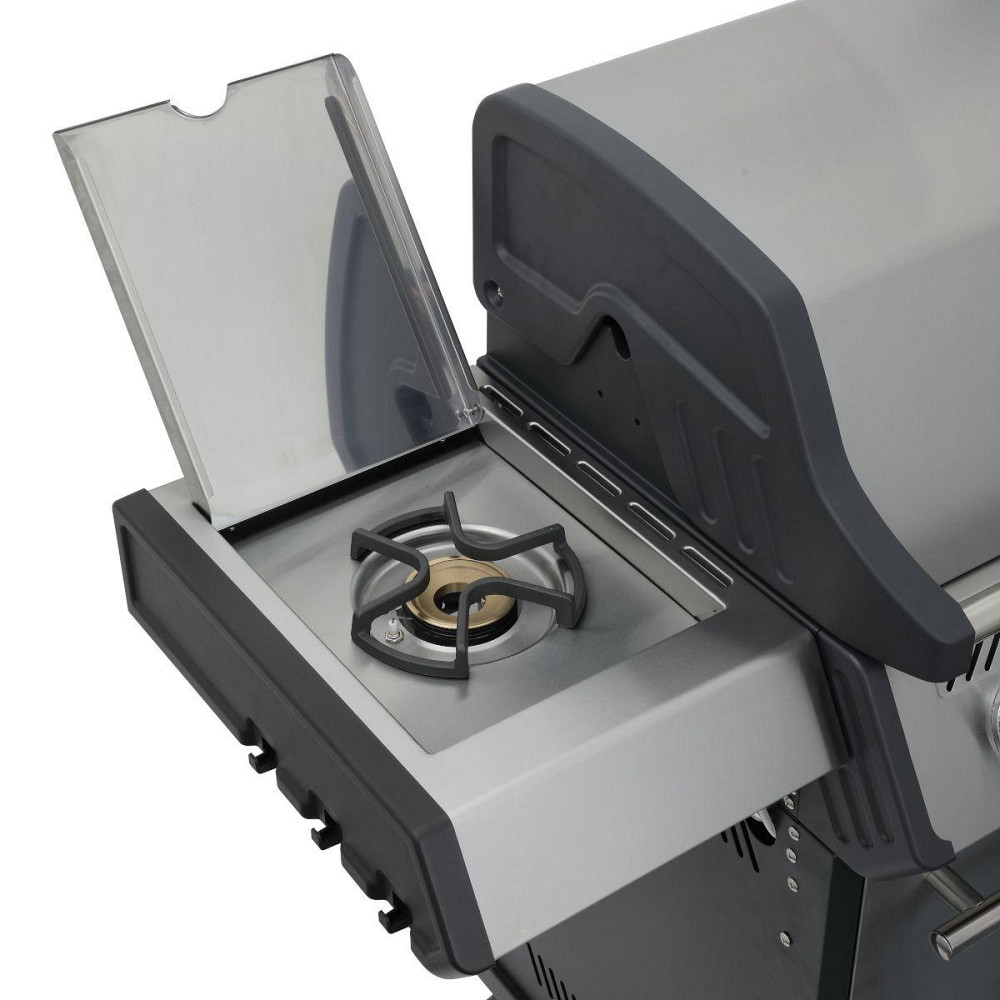 Газовий гриль SANTOS S-301 Black, з бічним пальником, чорний 900235 Код: 010949 Рівне - фото 8