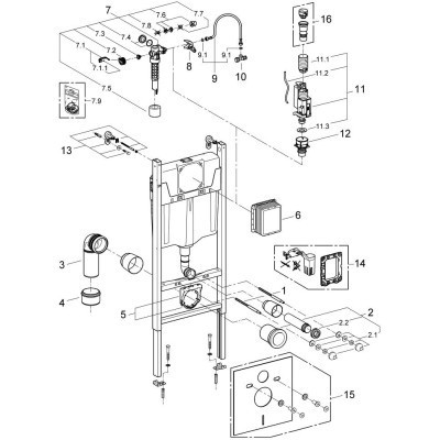 Інсталяція Grohe QuickFix 38971000 (CV030562) Вінниця - фото 7