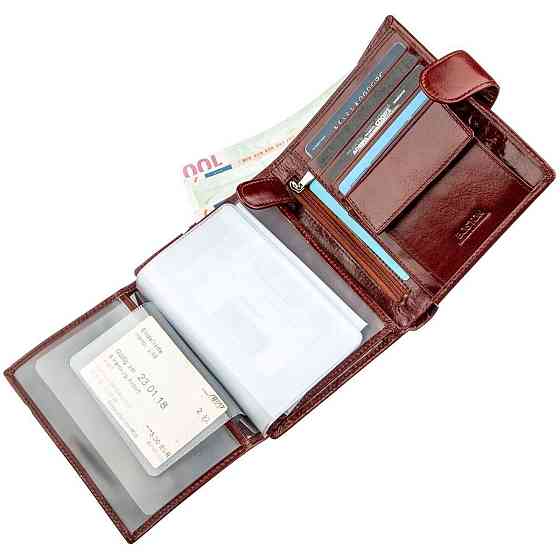 Місткий чоловічий гаманець Boston 18814 Коричневий Київ