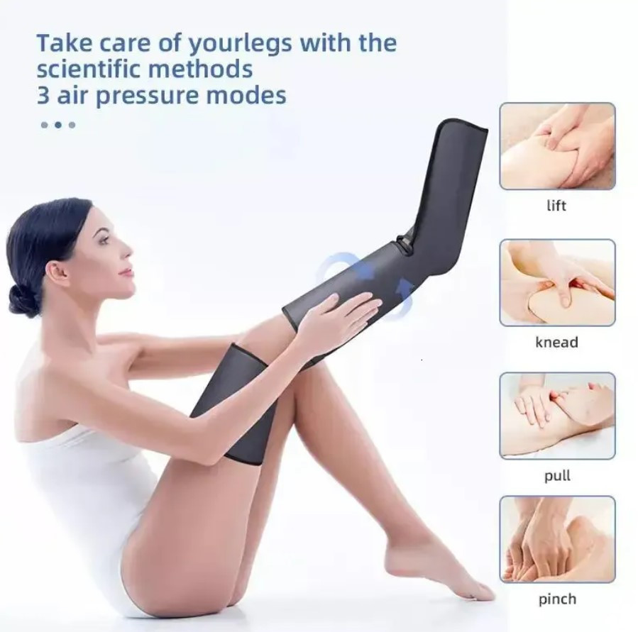 Масажер для ніг, пресотерапія та лімфодренаж Air Compressed 8850 Вінниця - фото 3